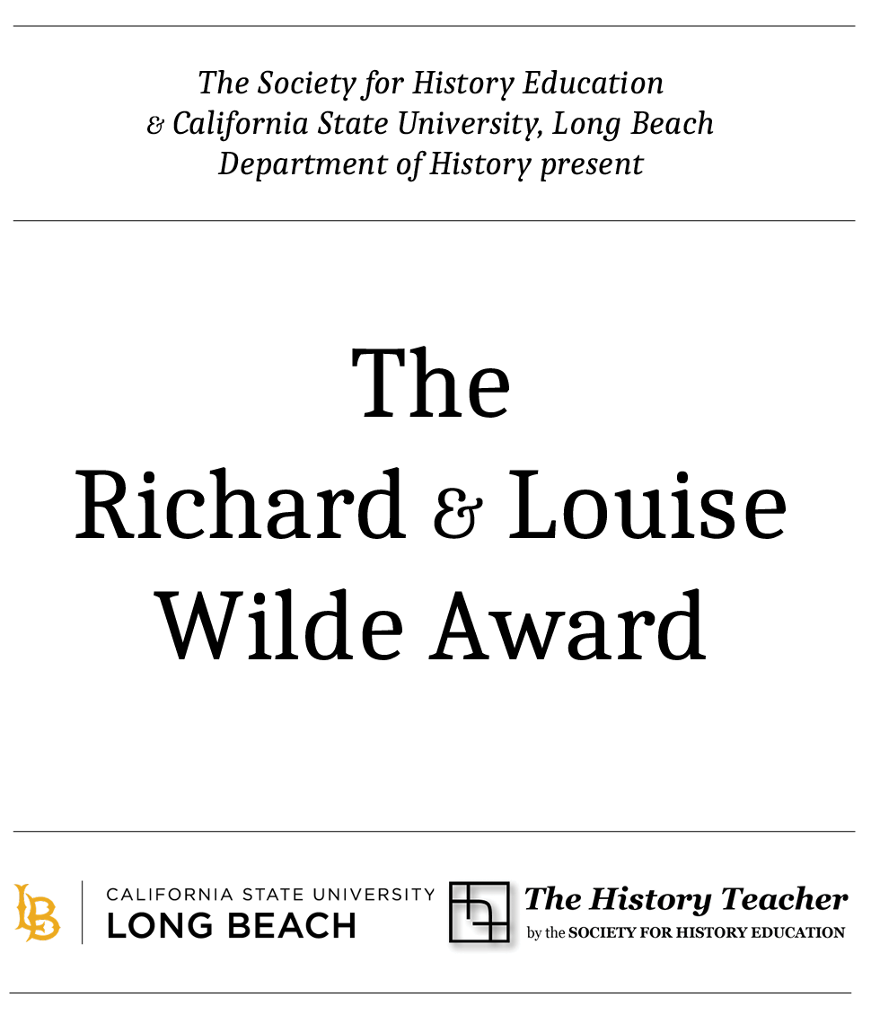 Richard and Louise Wilde Award